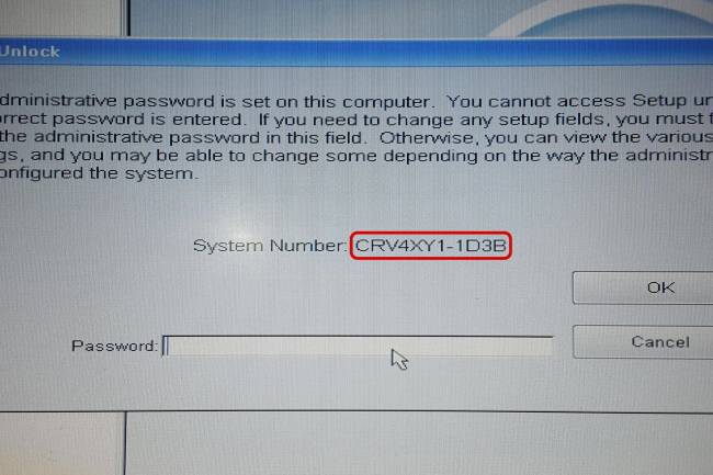dell laptop reset admin password
