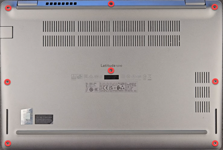 Dell Latitude 5310 back cover