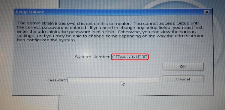 dell bios saturate for 15 password