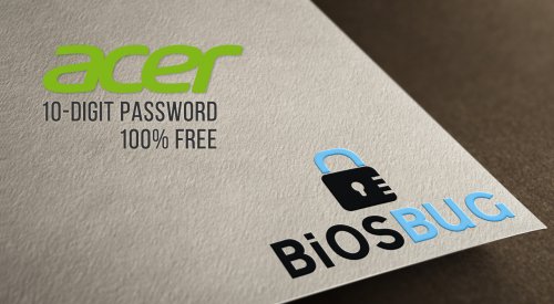 How to remove Acer laptop 10 digit bios password
