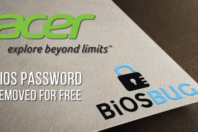 How to remove or reset Acer laptop bios password