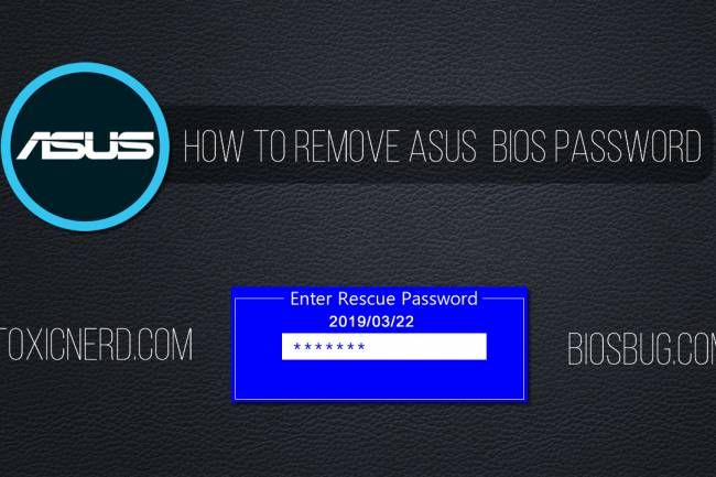Another easy way to remove or reset Asus bios password