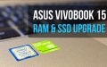 Asus Vivobook X510UQR Ram and SSD upgrade